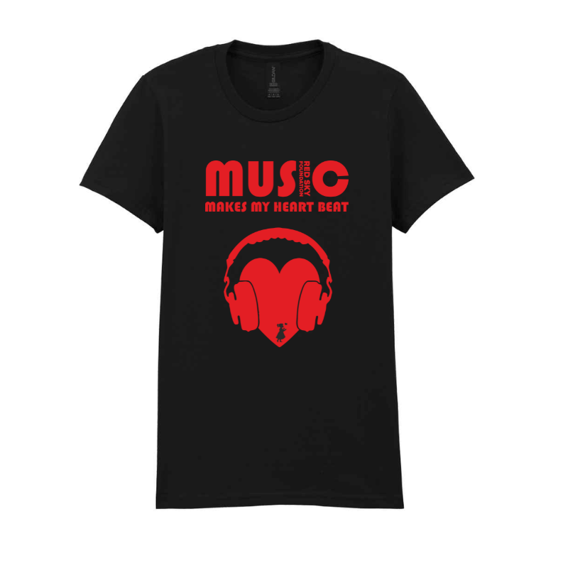 Unisex Music t-shirt in black