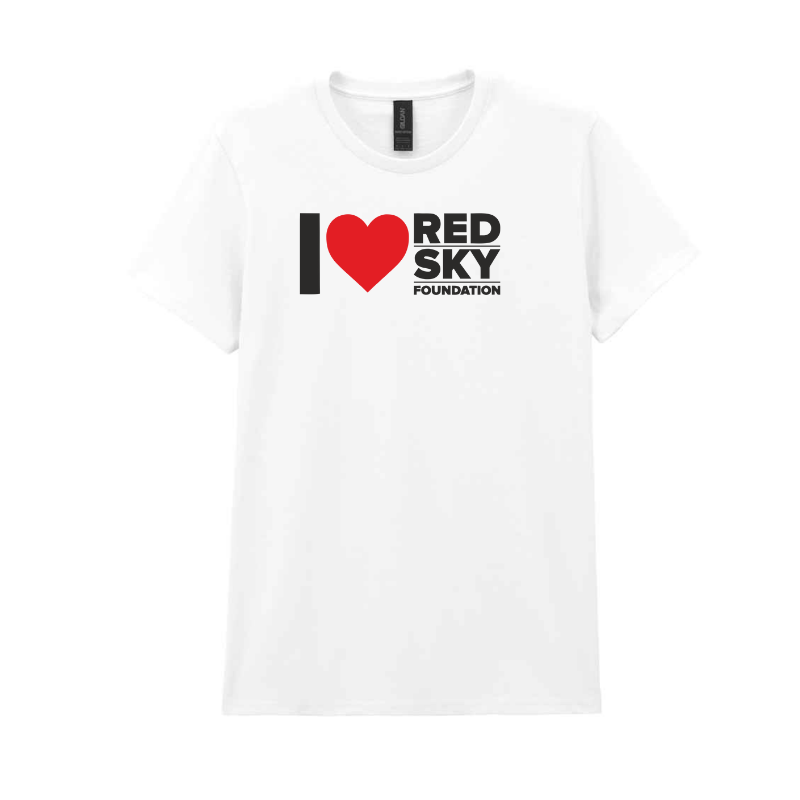I ❤️ Red Sky lady fit t-shirt in White