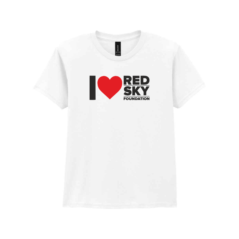 Junior I ❤️ Red Sky T-Shirt in White