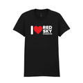 I ❤️ Red Sky lady fit t-shirt in Black