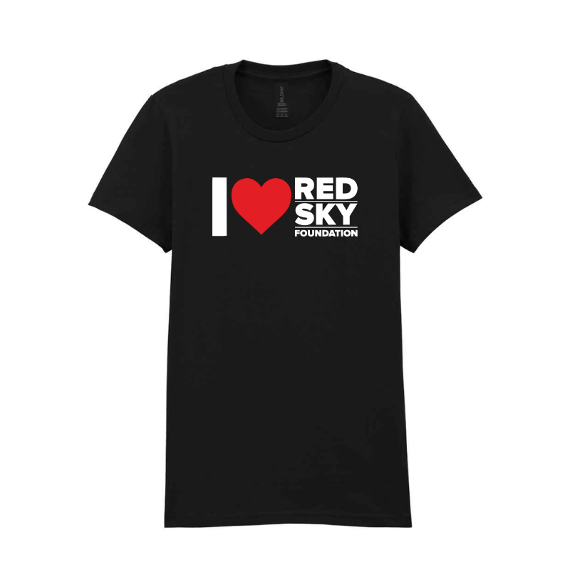 I ❤️ Red Sky lady fit t-shirt in Black