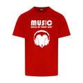 Unisex Music t-shirt in red