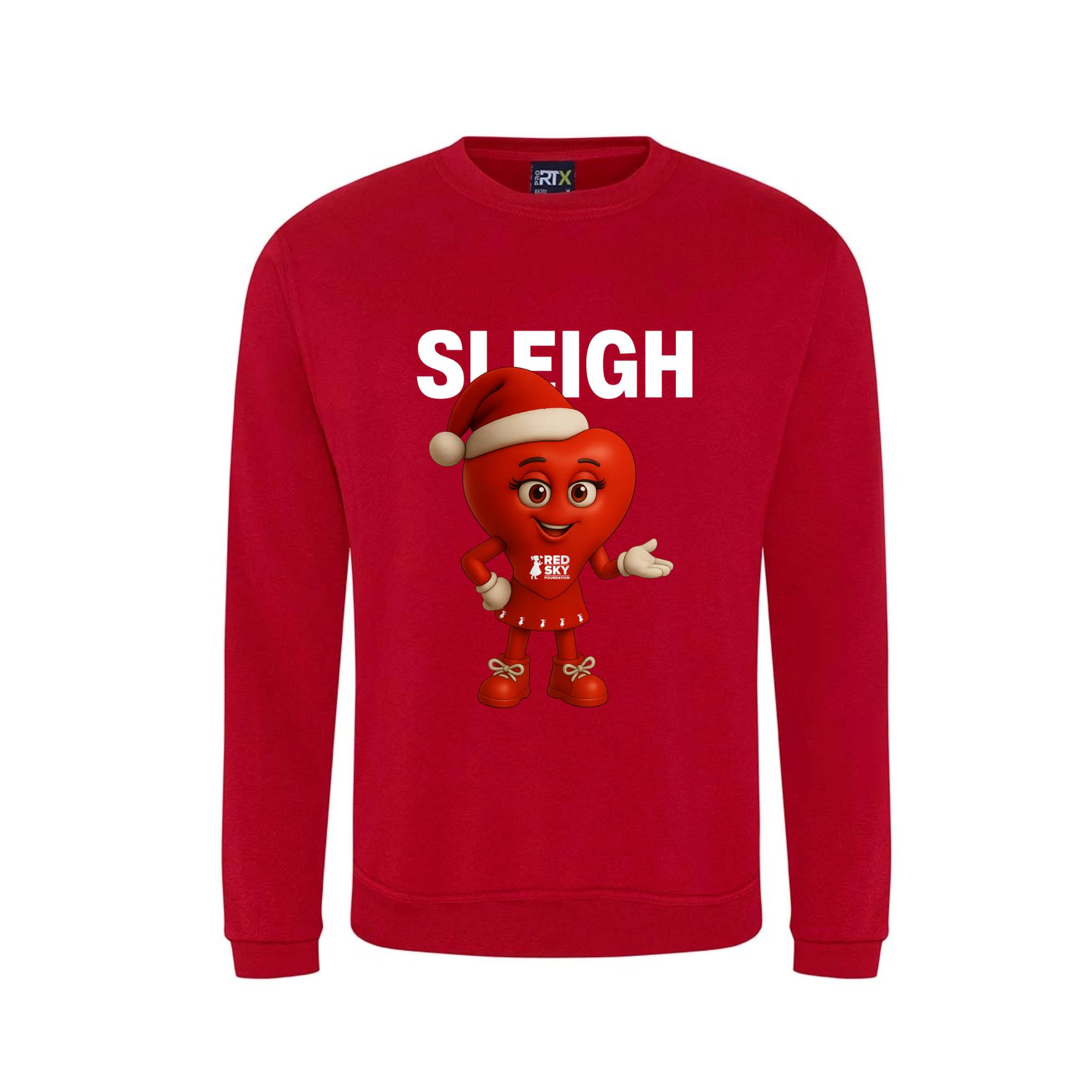 Unisex Christmas Jumper - Sleigh in red