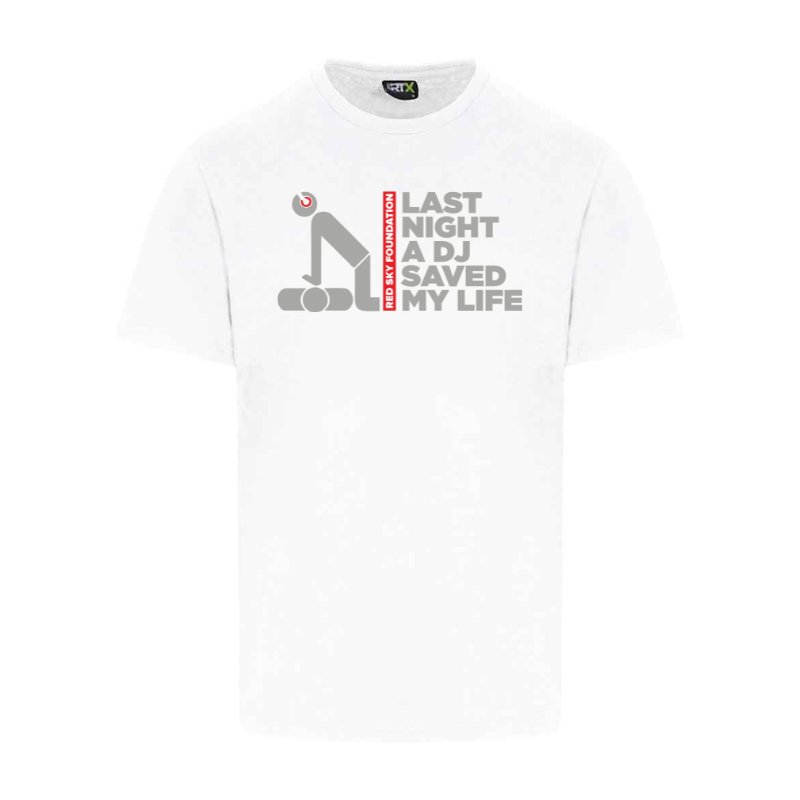 Unisex DJ t-shirt in white